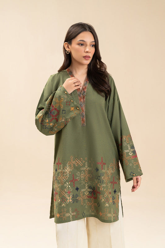 EMBROIDERED MULTI NEPS SHIRT (PRET)