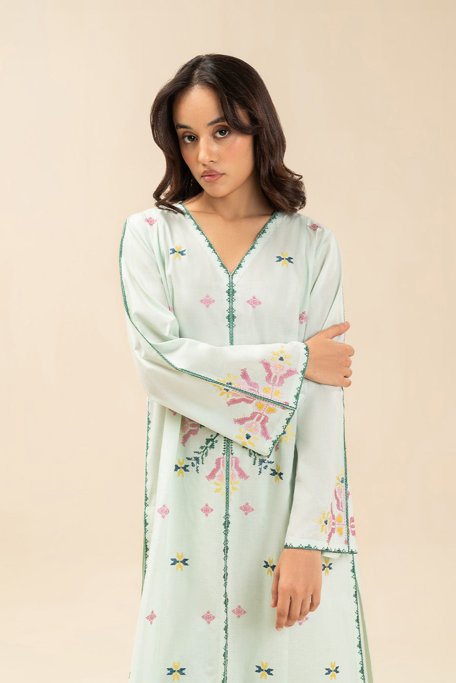 2 PIECE EMBROIDERED LAWN SUIT (PRET)