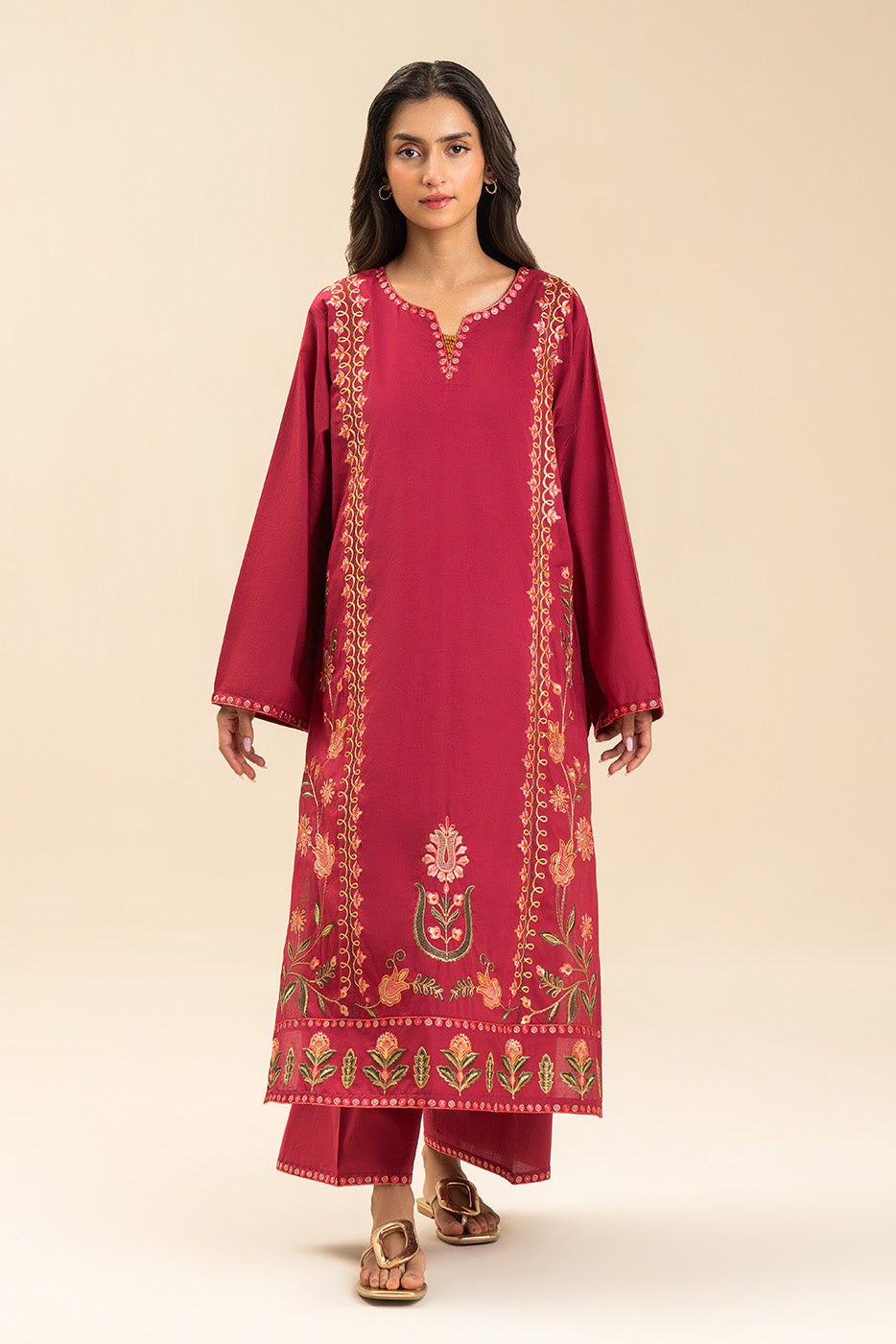 2 PIECE EMBROIDERED LAWN SUIT (PRET)