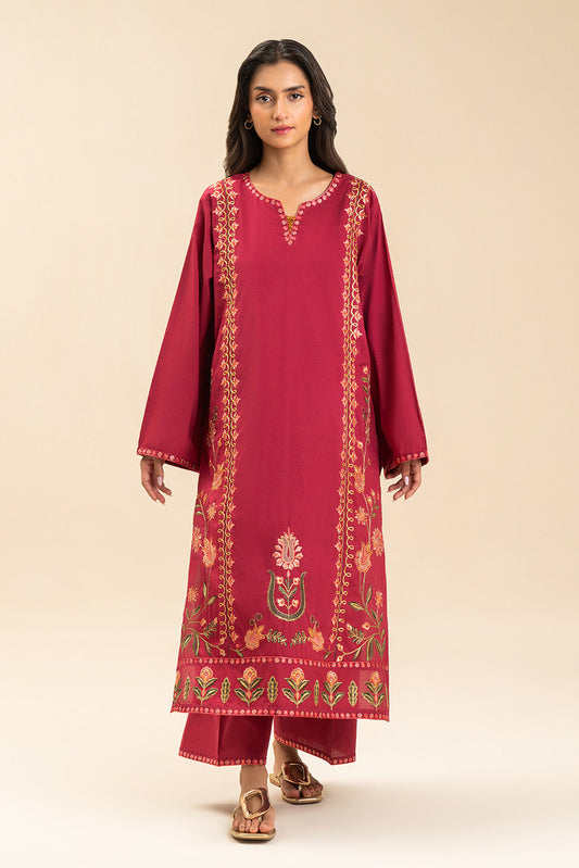 2 PIECE EMBROIDERED LAWN SUIT (PRET)