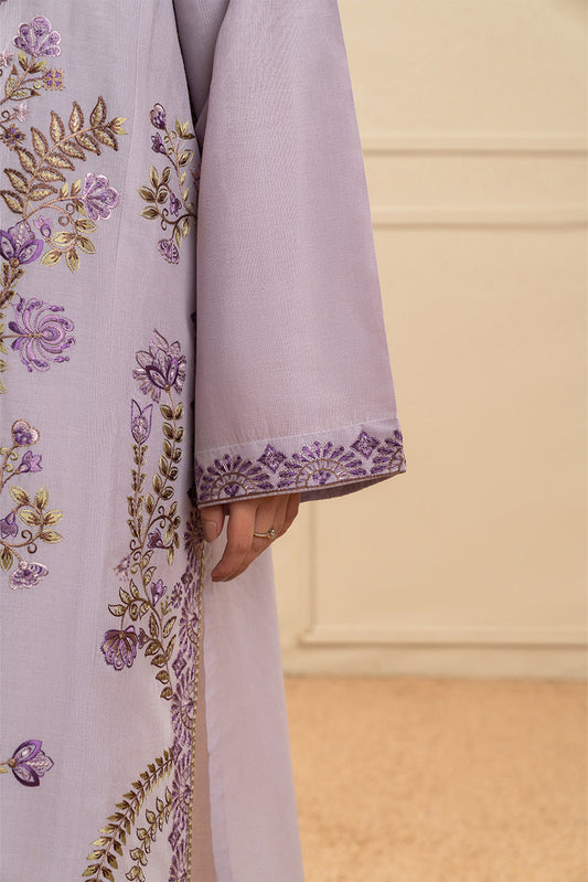 3 PIECE EMBROIDERED TEXTURED LAWN SUIT (PRET)