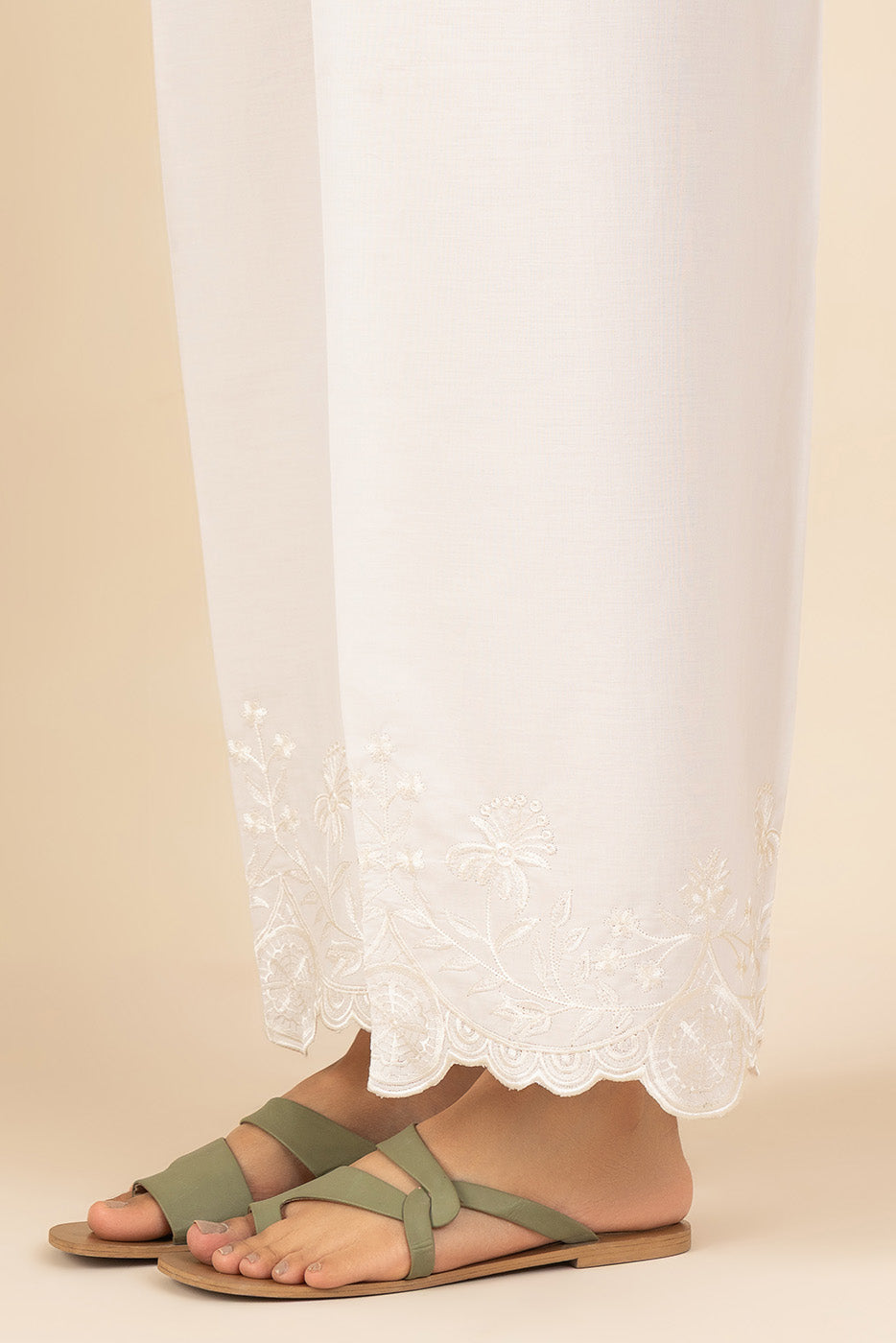 EMBROIDERED CULOTTE PANTS
