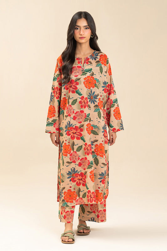 2 PIECE PRINTED LAWN SUIT (PRET)