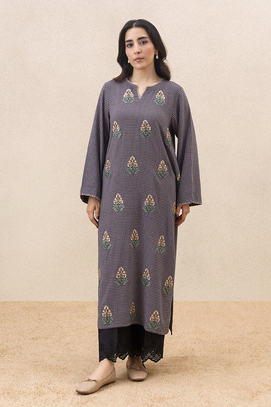 EMBROIDERED YARN DYED SHIRT (PRET)