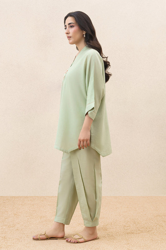 2 PIECE SOLID YARN DYED SUIT (PRET)