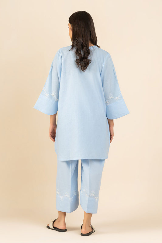 2 PIECE SCREEN PRINTED YARN DYED SUIT (PRET)