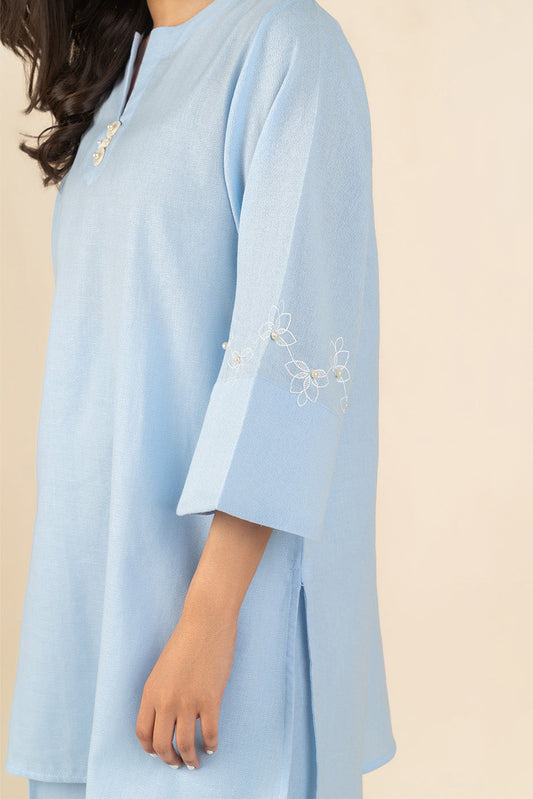 2 PIECE SCREEN PRINTED YARN DYED SUIT (PRET)