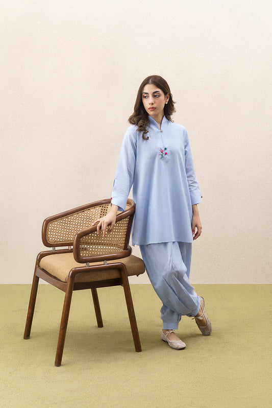 2 PIECE BASIC COTTON SUIT (PRET)