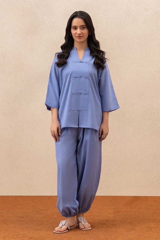 2 PIECE SOLID YARN DYED SUIT (PRET)