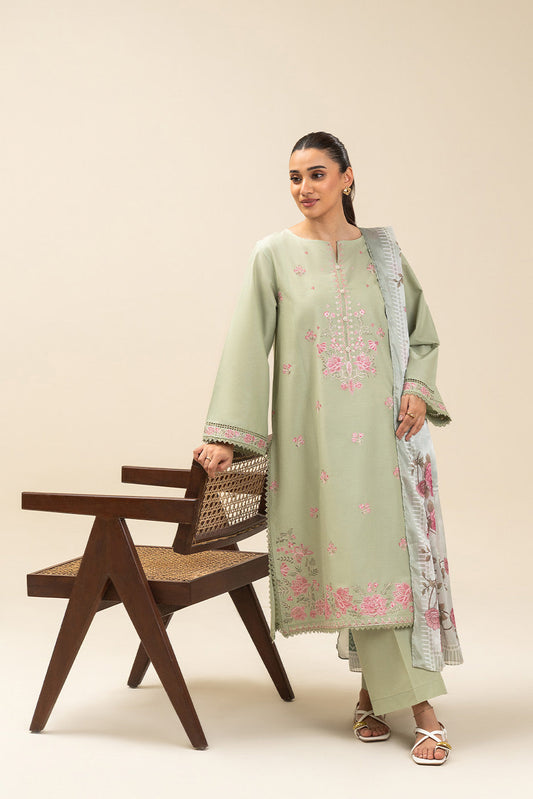 2 PIECE EMBROIDERED LAWN SUIT-FLORAL MELODY (UNSTITCHED)