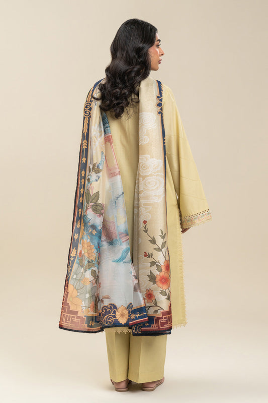 2 PIECE EMBROIDERED LAWN SUIT-VALLEY OF ROSE (UNSTITCHED)