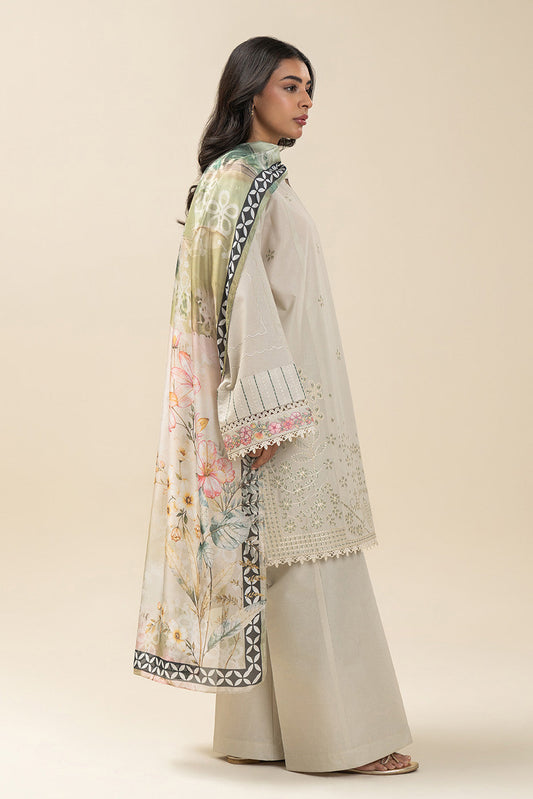 2 PIECE EMBROIDERED LAWN SUIT-BEIGE ATELIER (UNSTITCHED)