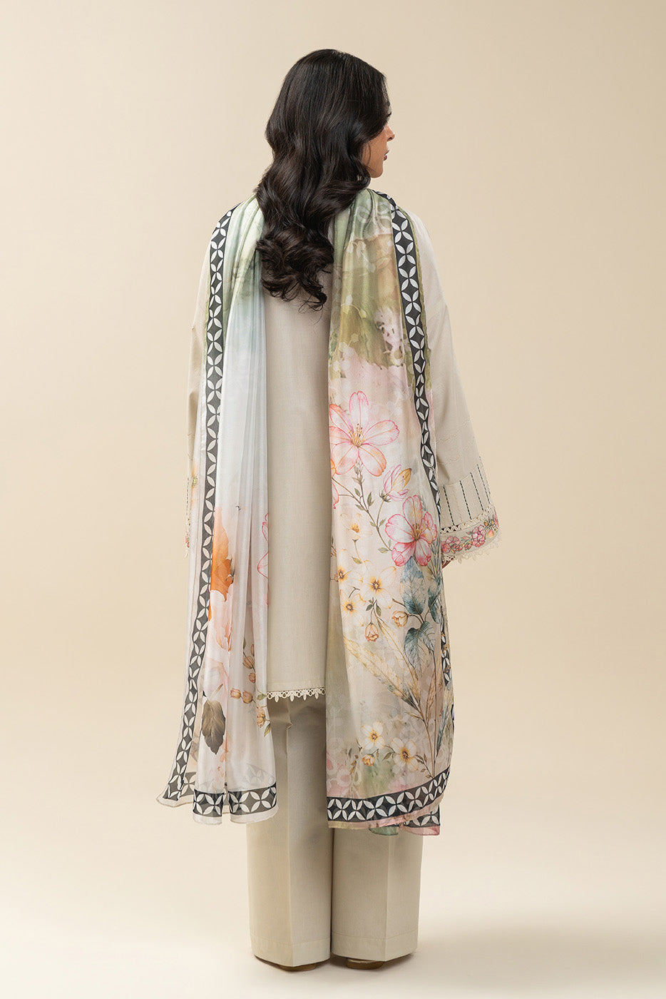 2 PIECE EMBROIDERED LAWN SUIT-BEIGE ATELIER (UNSTITCHED)