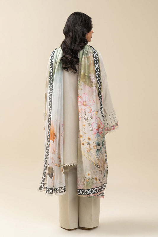 2 PIECE EMBROIDERED LAWN SUIT-BEIGE ATELIER (UNSTITCHED)