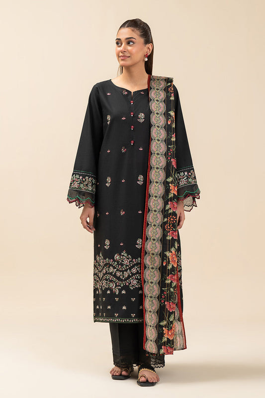 3 PIECE EMBROIDERED LAWN SUIT-SPRING NIGHT (UNSTITCHED)