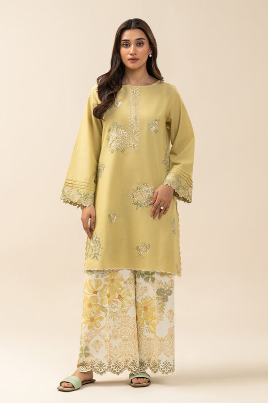 2 PIECE EMBROIDERED LAWN SUIT-AMBER BLISS (UNSTITCHED)