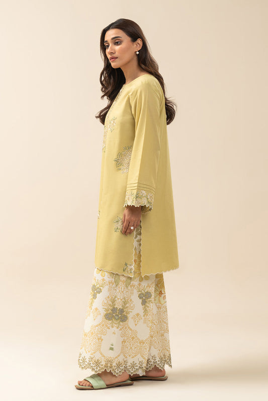2 PIECE EMBROIDERED LAWN SUIT-AMBER BLISS (UNSTITCHED)