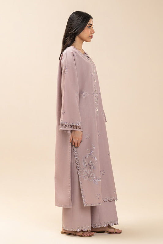 2 PIECE EMBROIDERED LAWN SUIT-THISTLE GRAIN (UNSTITCHED)