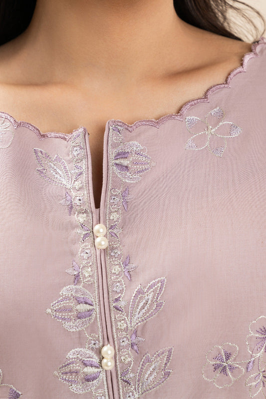 2 PIECE EMBROIDERED LAWN SUIT-THISTLE GRAIN (UNSTITCHED)
