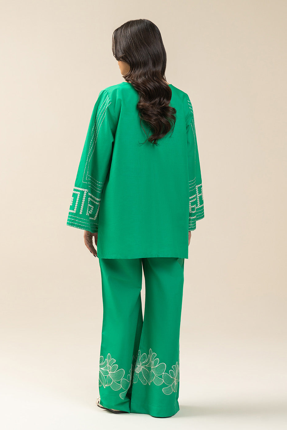 2 PIECE EMBROIDERED LAWN SUIT-FLORAL MESH (UNSTITCHED)