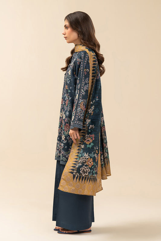 3 PIECE PRINTED LAWN SUIT-DANDELION GARLAND (UNSTITCHED)