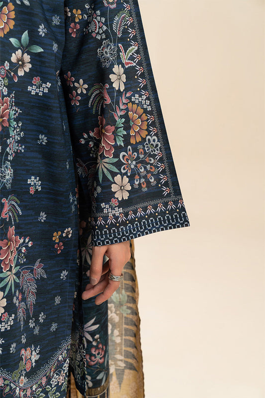 3 PIECE PRINTED LAWN SUIT-DANDELION GARLAND (UNSTITCHED)