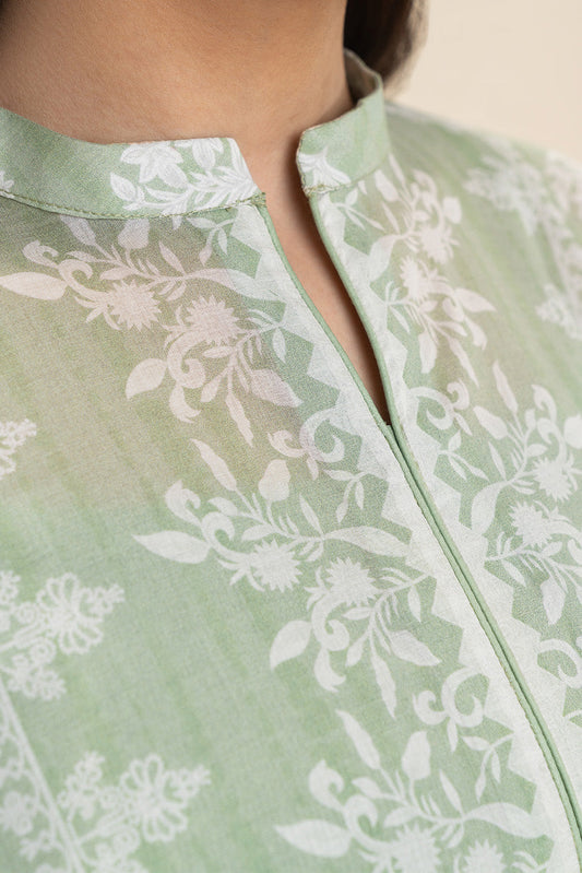 3 PIECE PRINTED LAWN SUIT-SPRING FIELDS (UNSTITCHED)