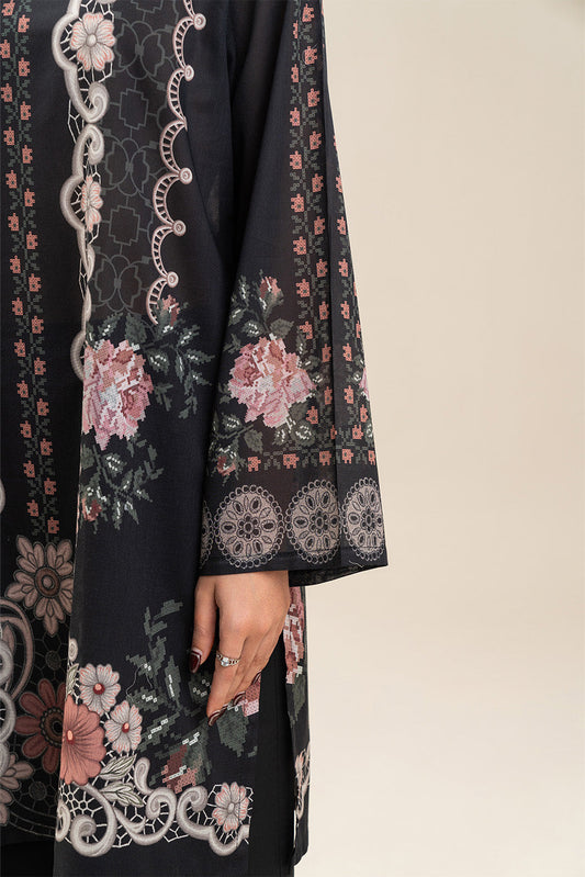 3 PIECE PRINTED LAWN SUIT-NOIR DRAPE (UNSTITCHED)