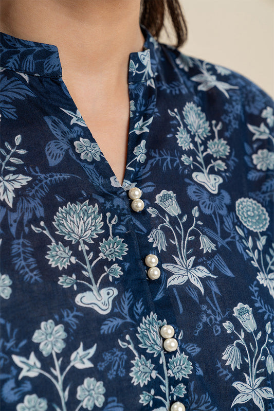 3 PIECE PRINTED LAWN SUIT-MAJESTIC MIDNIGHT (UNSTITCHED)