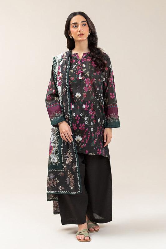 3 PIECE PRINTED LAWN SUIT (PRET)