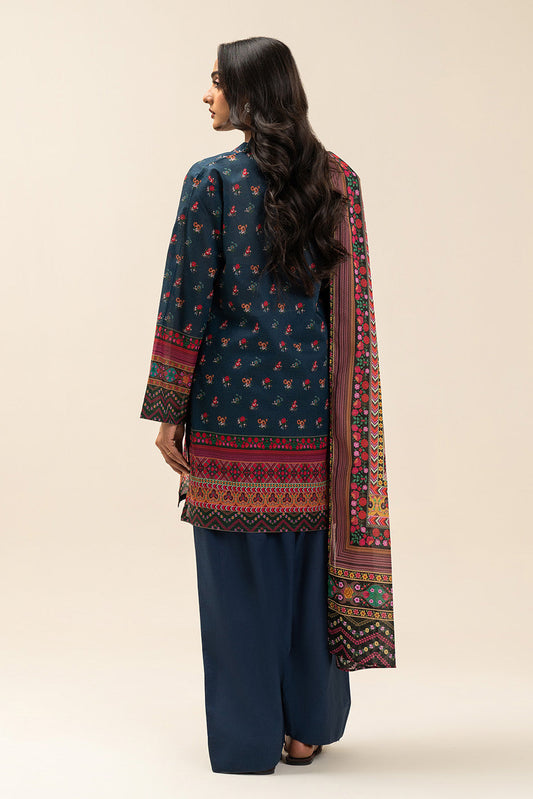 3 PIECE PRINTED LAWN SUIT-FLORAL SAGA (UNSTITCHED)