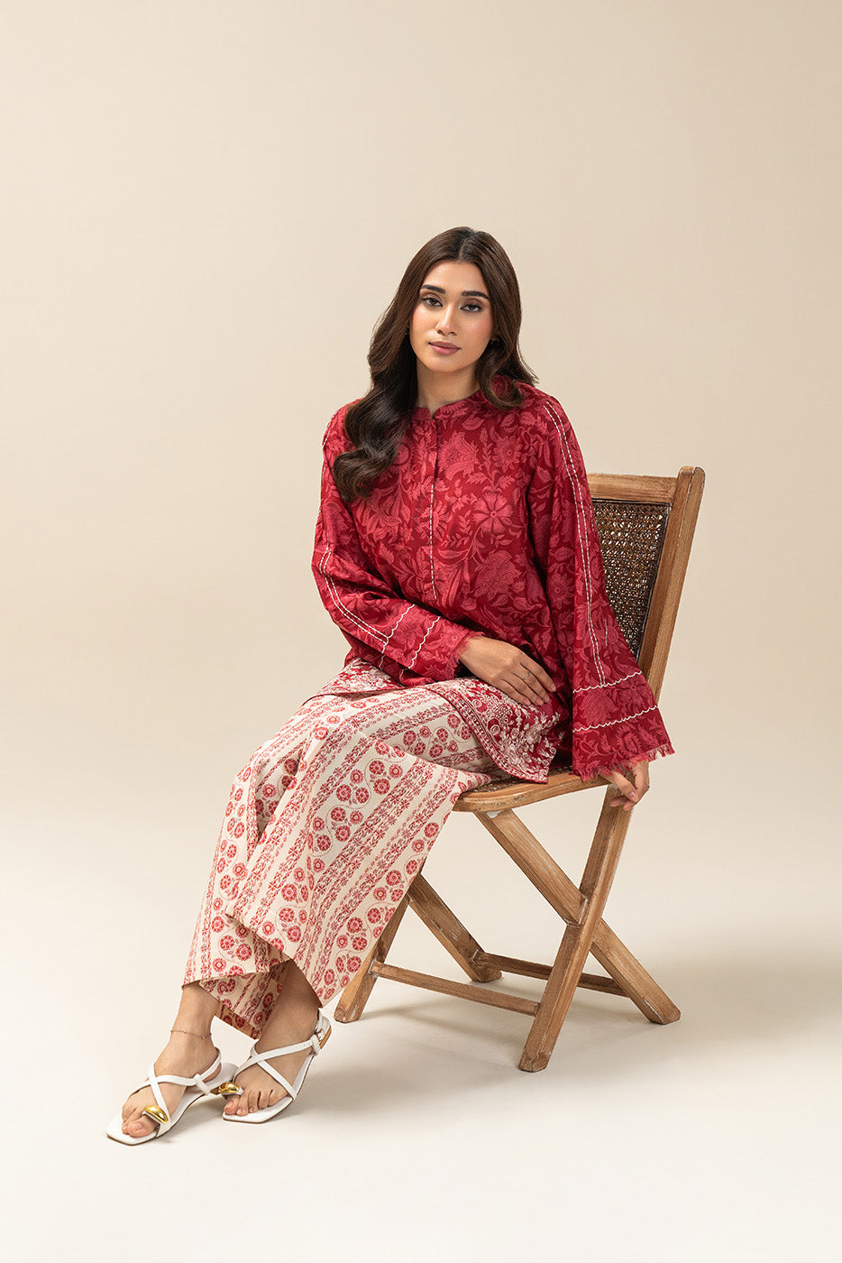 2 PIECE EMBROIDERED LAWN SUIT-CRIMSON CHARM SUIT (UNSTITCHED)