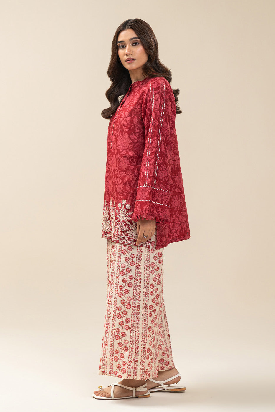 2 PIECE EMBROIDERED LAWN SUIT-CRIMSON CHARM SUIT (UNSTITCHED)