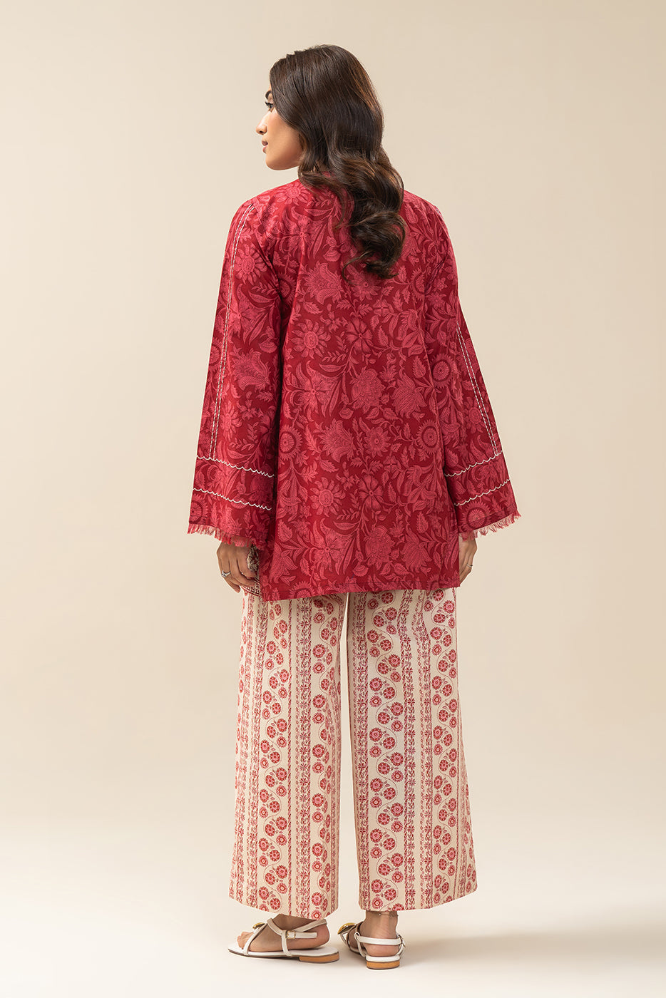 2 PIECE EMBROIDERED LAWN SUIT-CRIMSON CHARM SUIT