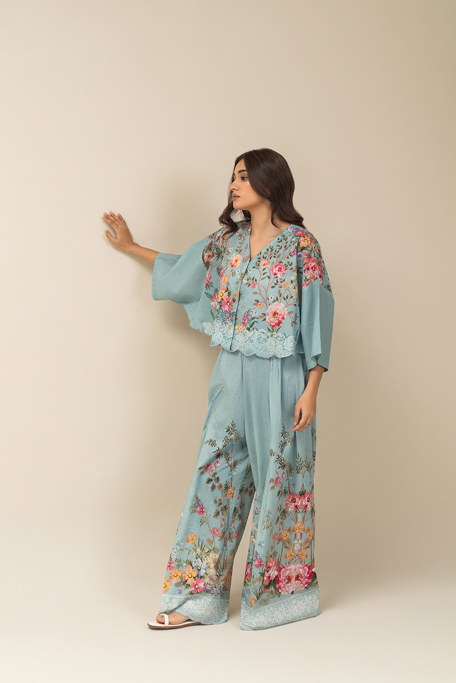 2 PIECE PRINTED LAWN SUIT-FLORA DREAM SUIT (UNSTITCHED)