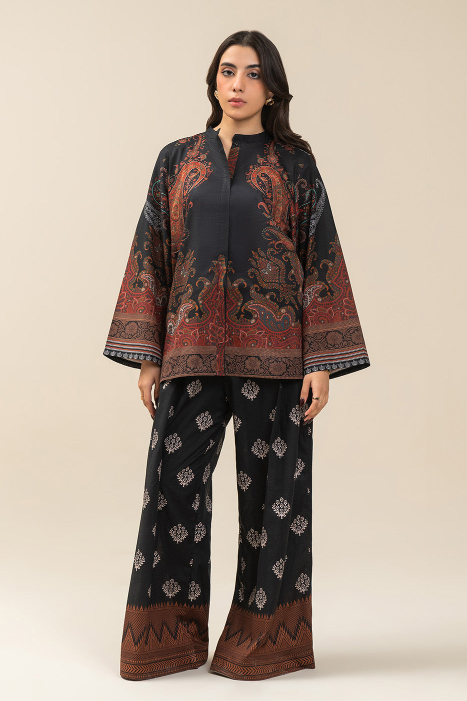 2 PIECE PRINTED LAWN SUIT-ROYAL PAISLAY (UNSTITCHED)