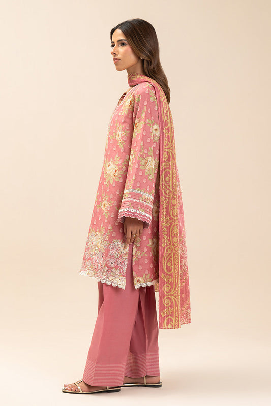 3 PIECE EMBROIDERED LAWN SUIT-PRIMROSE (UNSTITCHED)