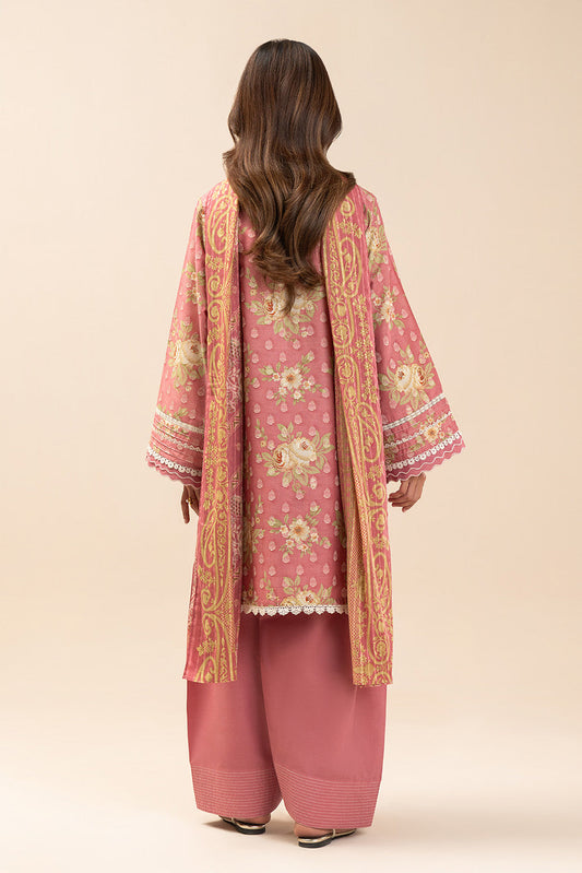 3 PIECE EMBROIDERED LAWN SUIT-PRIMROSE (UNSTITCHED)
