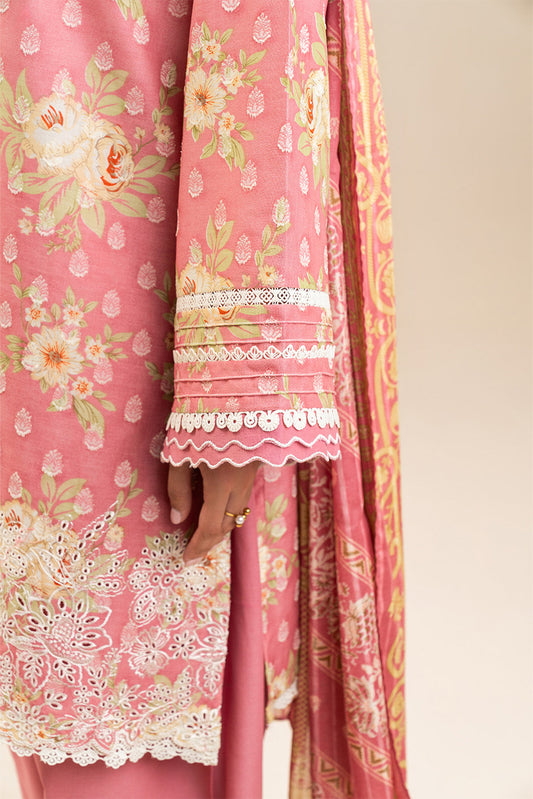 3 PIECE EMBROIDERED LAWN SUIT-PRIMROSE (UNSTITCHED)