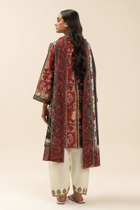 3 PIECE EMBROIDERED LAWN SUIT-NEW HERITAGE (UNSTITCHED)