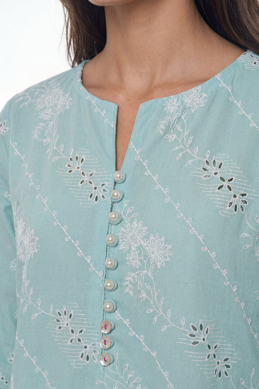 3 PIECE EMBROIDERED LAWN SUIT (LUXURY PRET)