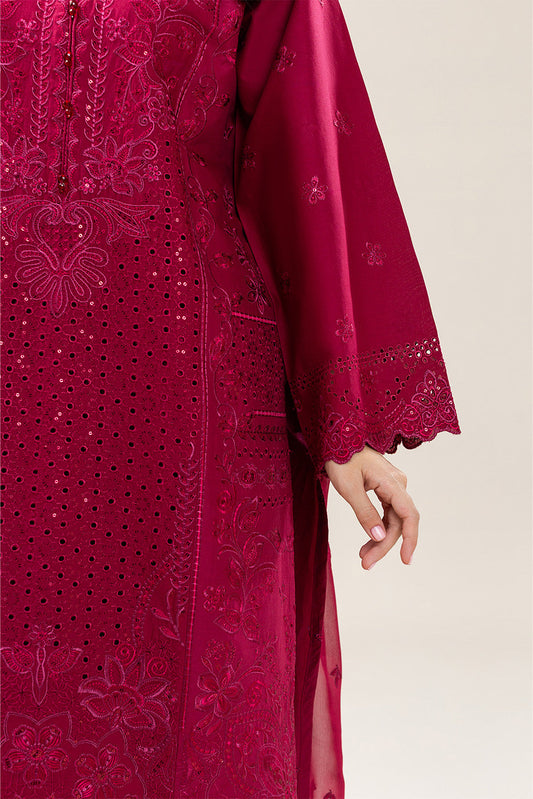 3 PIECE EMBROIDERED LAWN SUIT (LUXURY PRET)