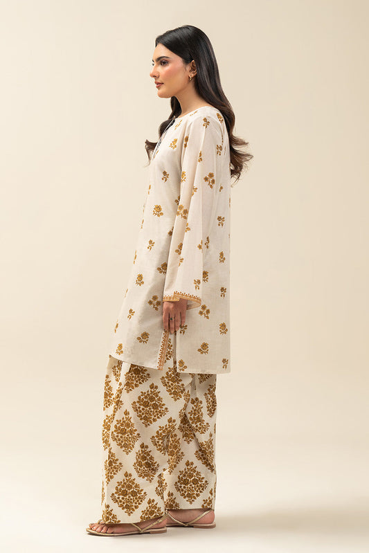 2 PIECE PRINTED LAWN SUIT-SUNNY BLAZE (UNSTITCHED)