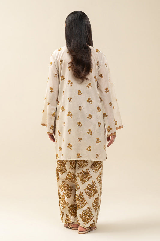 2 PIECE PRINTED LAWN SUIT-SUNNY BLAZE (UNSTITCHED)