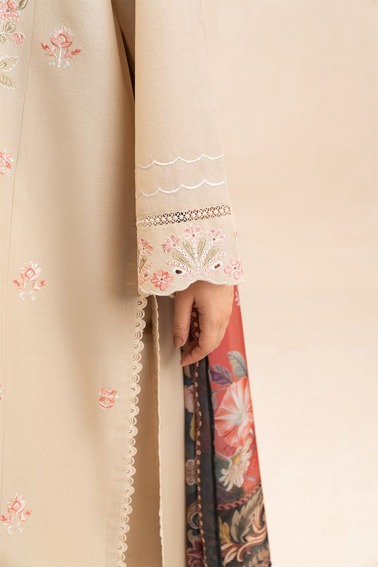 2 PIECE EMBROIDERED LAWN SUIT-PETAL WHISPER (UNSTITCHED)
