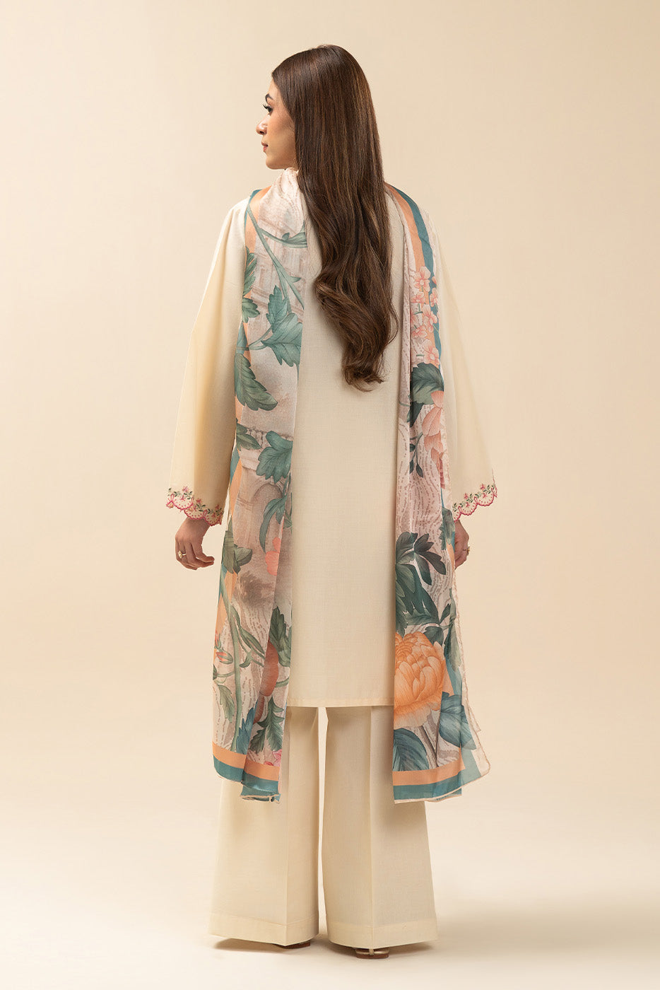 2 PIECE EMBROIDERED LAWN SUIT-SPRING SAGE (UNSTITCHED)