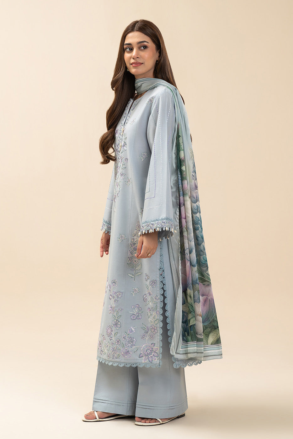 2 PIECE EMBROIDERED LAWN SUIT-MORNING DEW (UNSTITCHED)