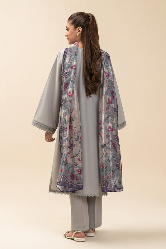 3 PIECE EMBROIDERED LAWN SUIT-ETHEREAL VEIL (UNSTITCHED)