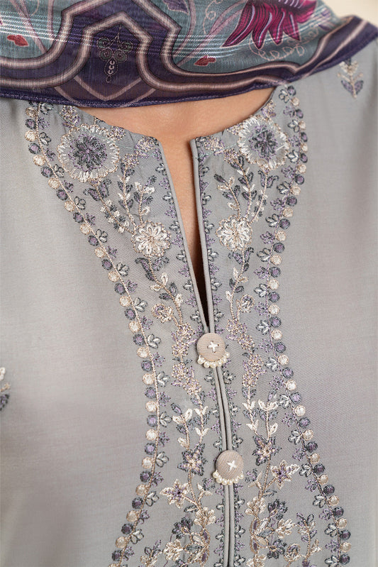 3 PIECE EMBROIDERED LAWN SUIT-ETHEREAL VEIL (UNSTITCHED)