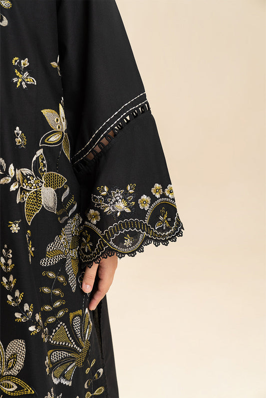 3 PIECE EMBROIDERED LAWN SUIT-SABLE CHIC (UNSTITCHED)